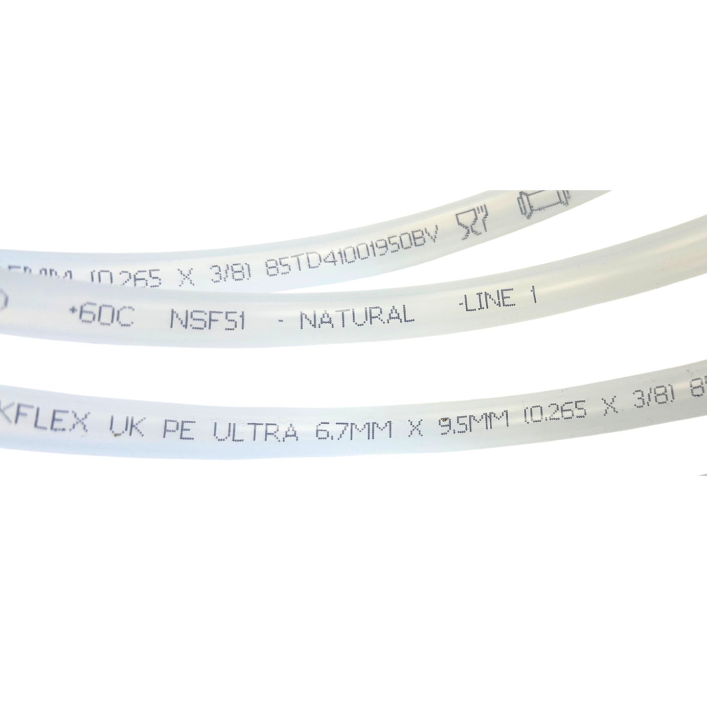 3/8" Natural Beer Line Tubing – Food Grade Clear Beer Dispense Pipe