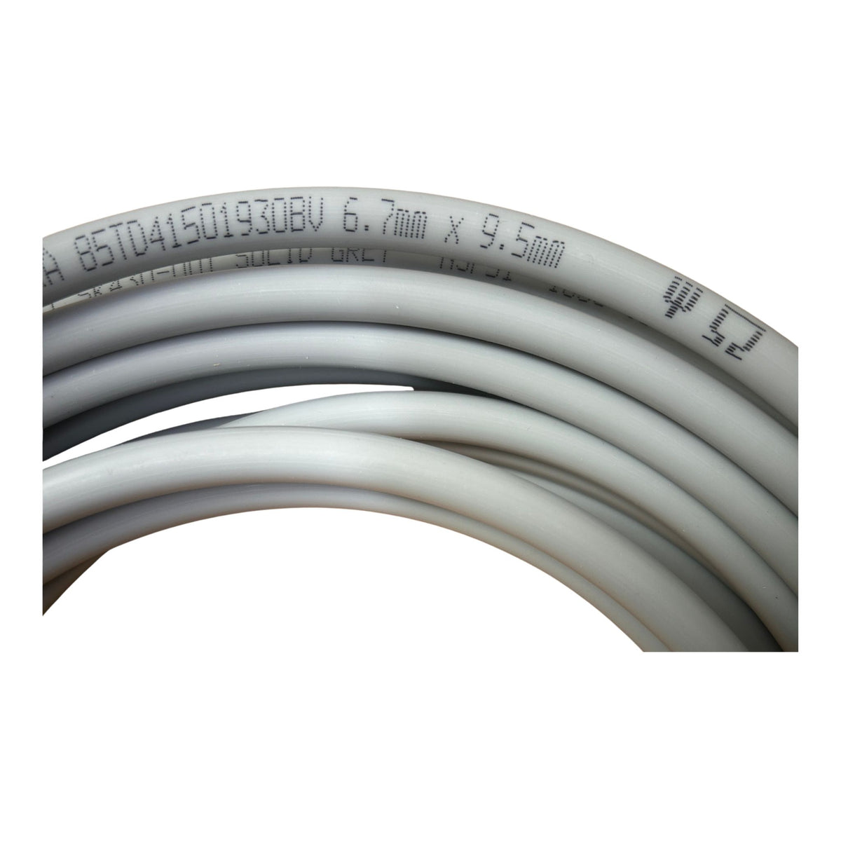 6.7mm x 9.5mm grey tubing