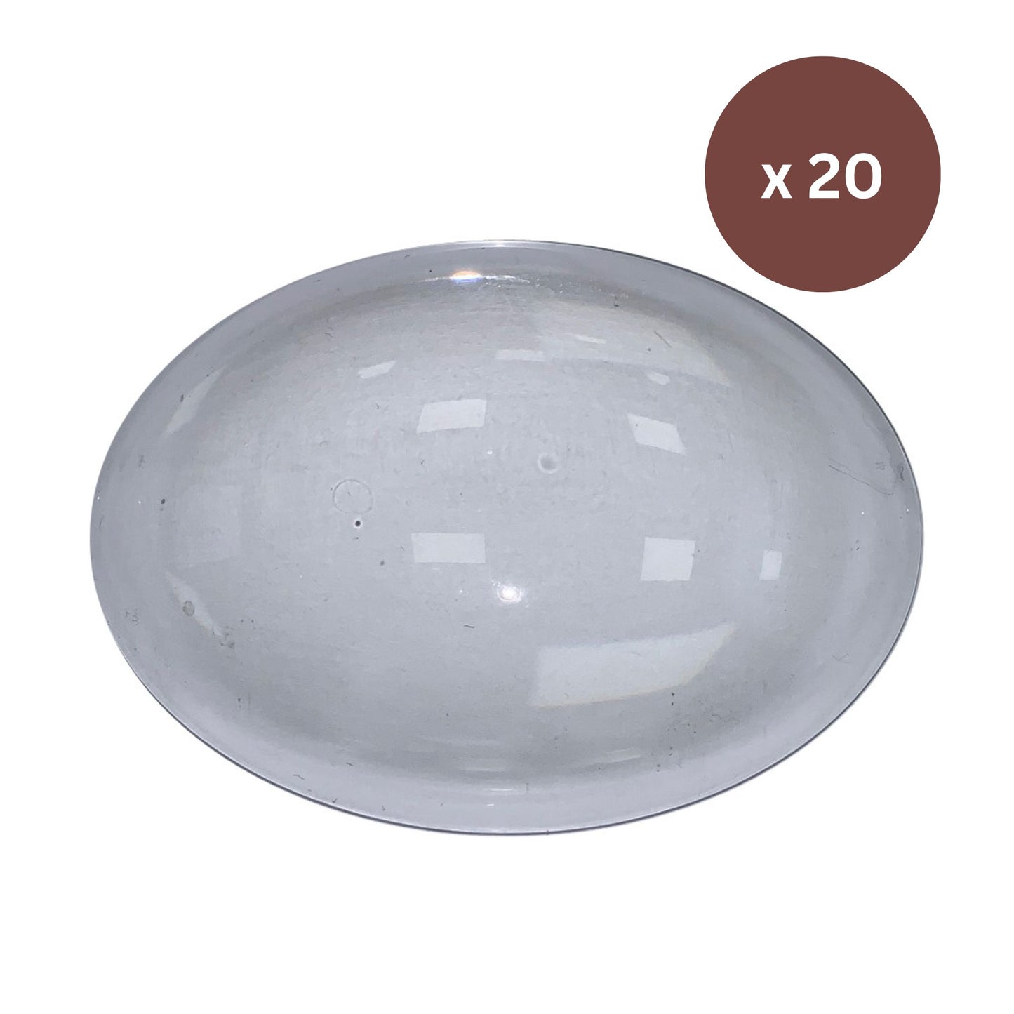 Pack of 20 Clear beer badges