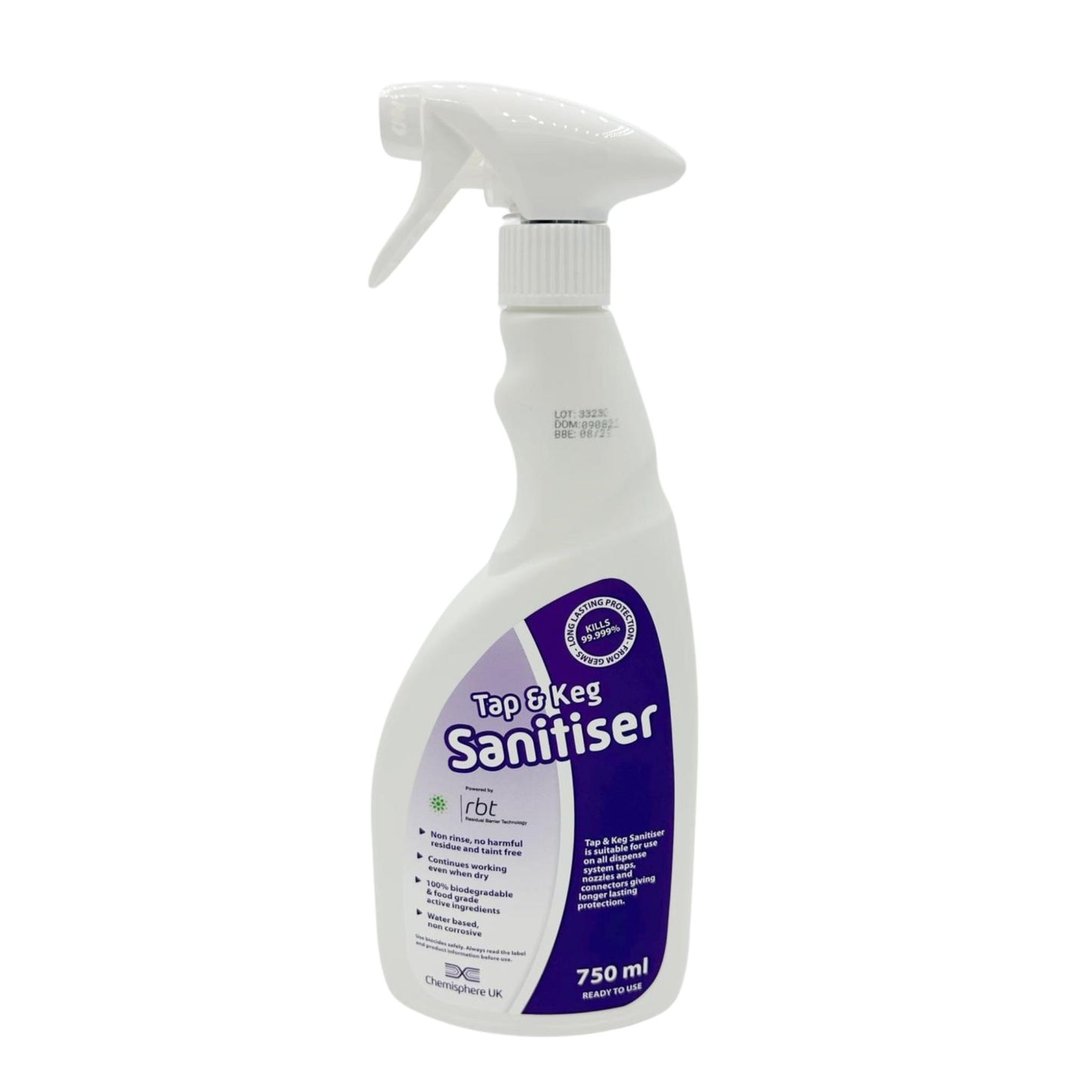 Tap & Keg Sanitiser Spray 750ml
