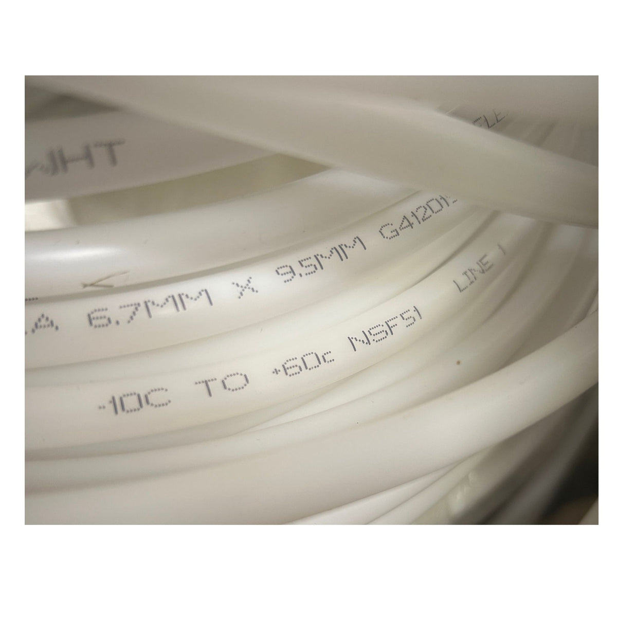 6.7mm x .5mm white tubing