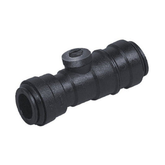 15mm push-fit service valve with screwdriver isolation slot