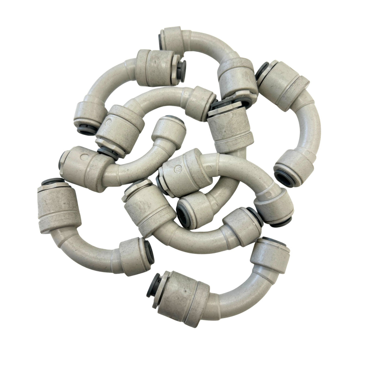 Pack of 10 John Guest flow bend connectors SM420808S