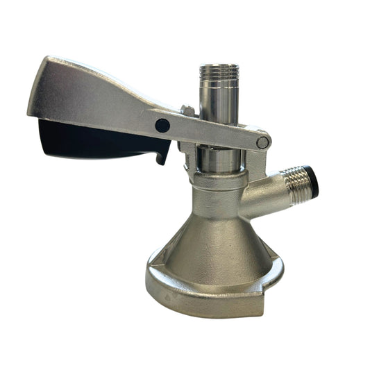 slide on A type keg connection