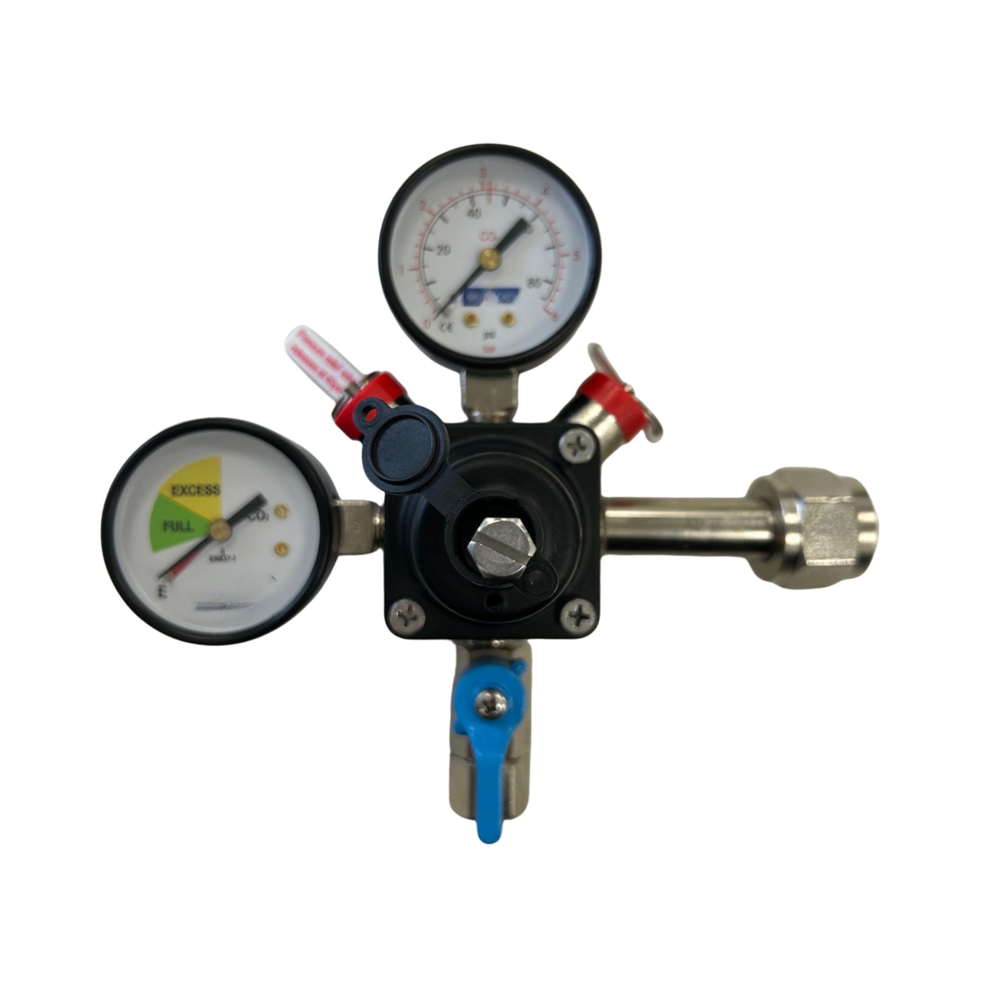 bottle mounted co2 gas regulator for beer dispense