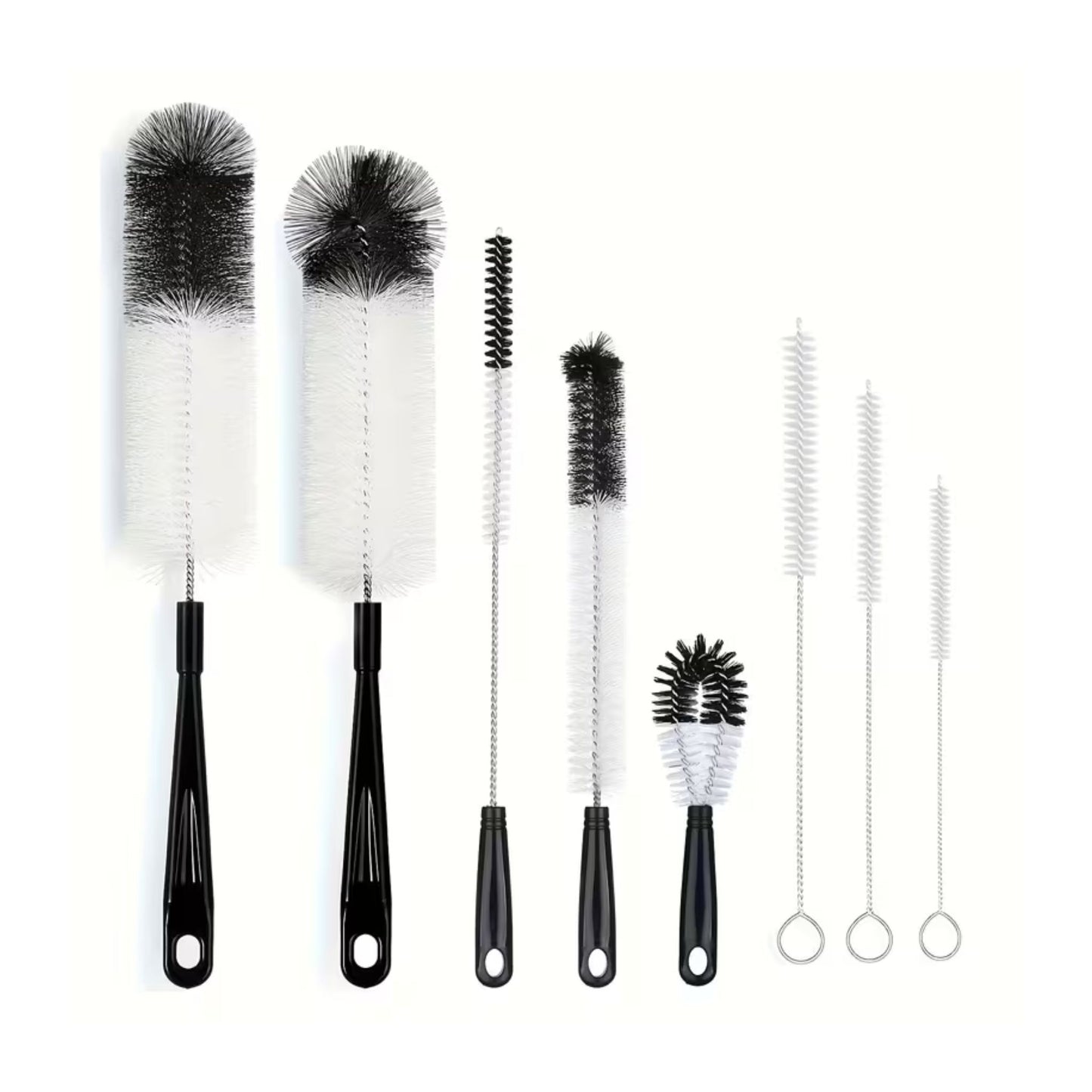 Beer line and bottle cleaning brush kit