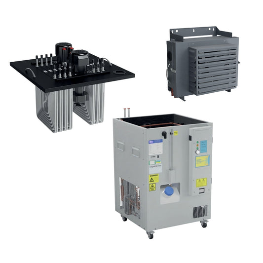 Complete split remote beer cooler system with V-180 HP base, coil pack and heat dump