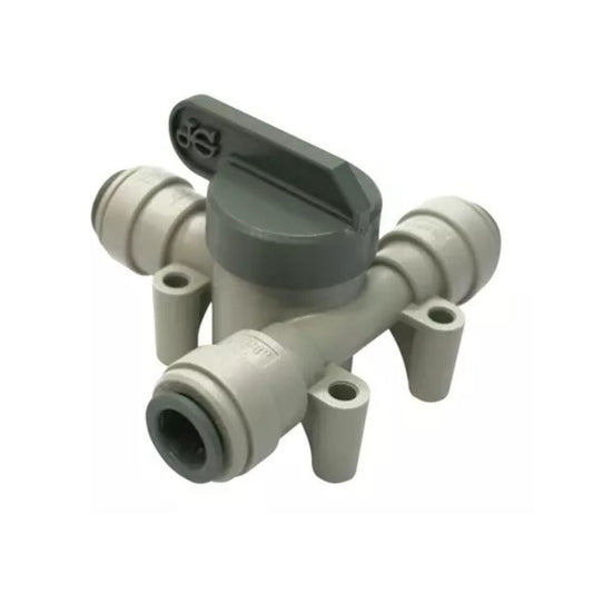 Angled Stop Valve 3/8" (JG) – Push-Fit Shut-Off Valve for Beverage Tubing