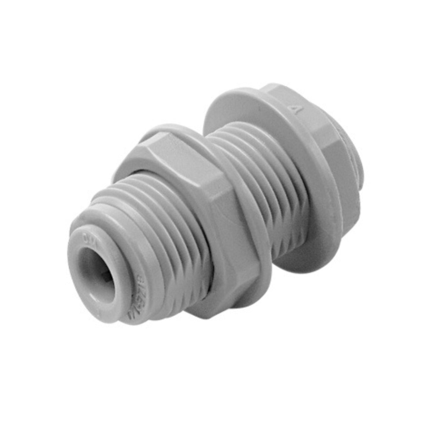 1/4" Bulkhead Union Push-Fit Connector