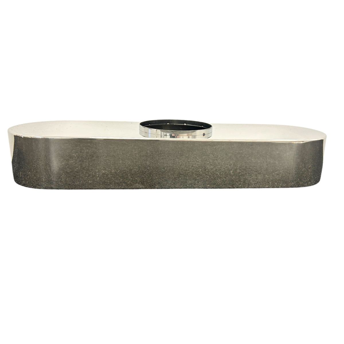 Chrome beer font beam side view with centre mounting collar