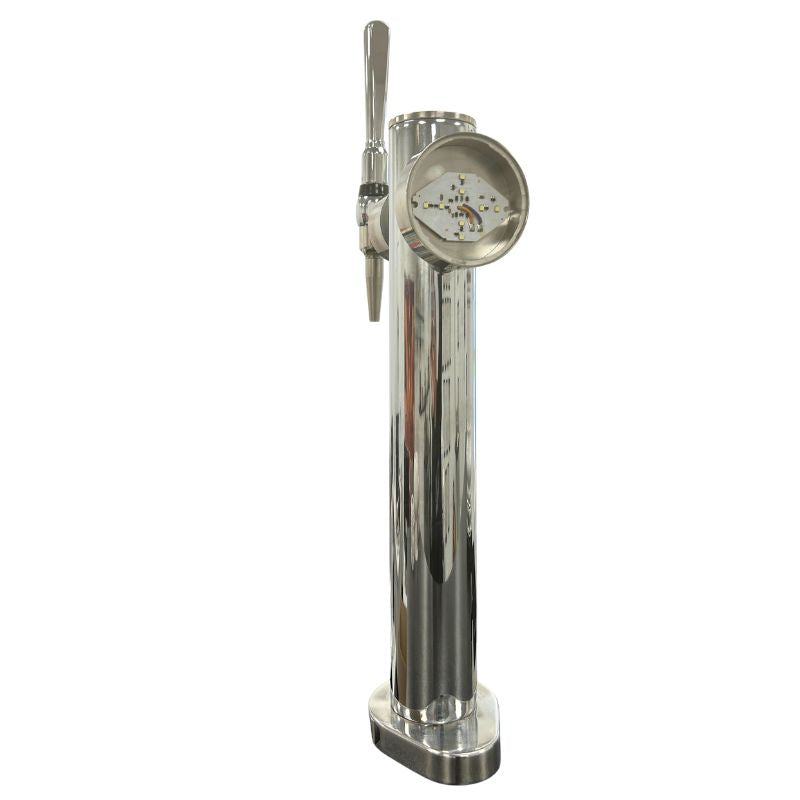 Home bar chrome beer font with insulated beer line