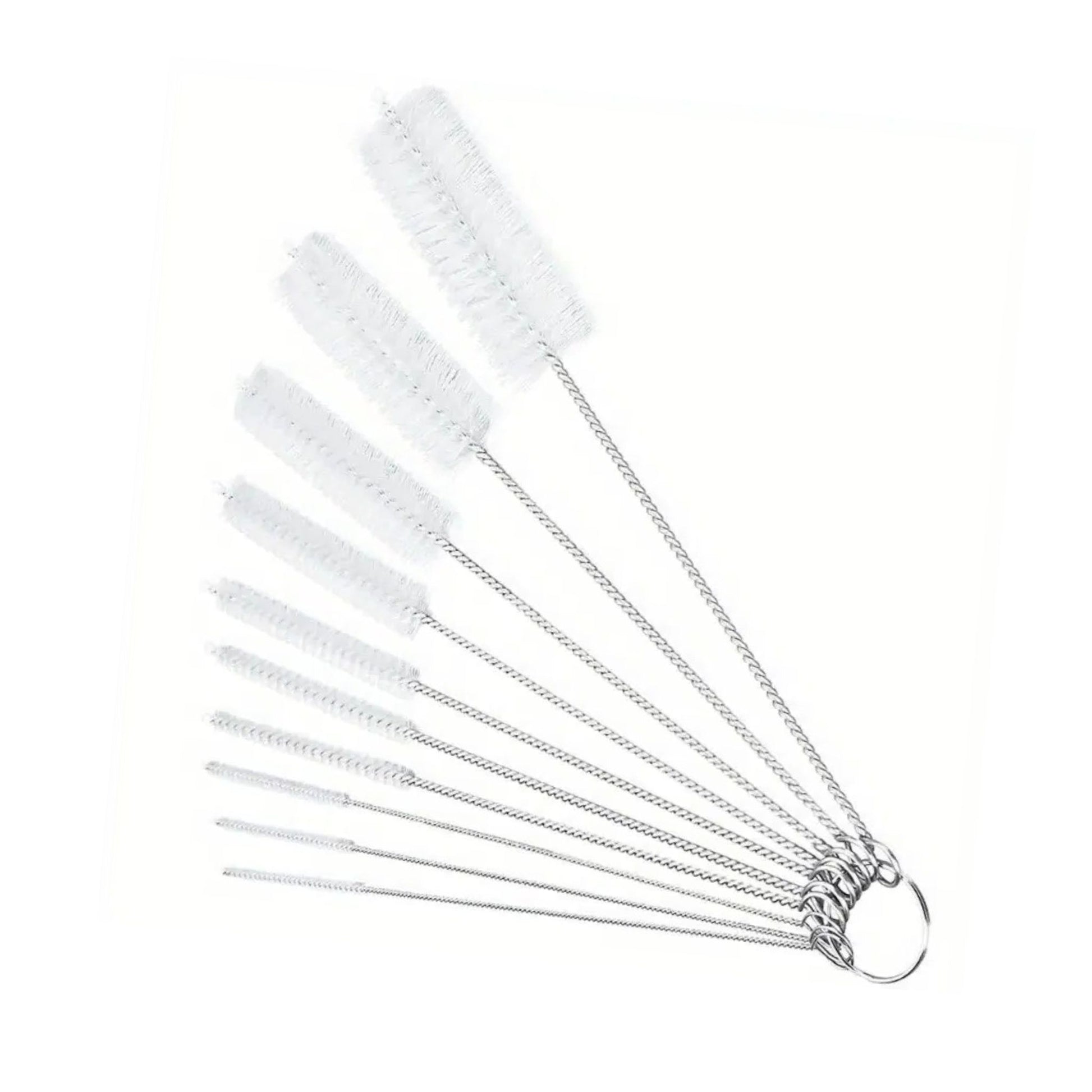 Set of 10 cleaning brushes 