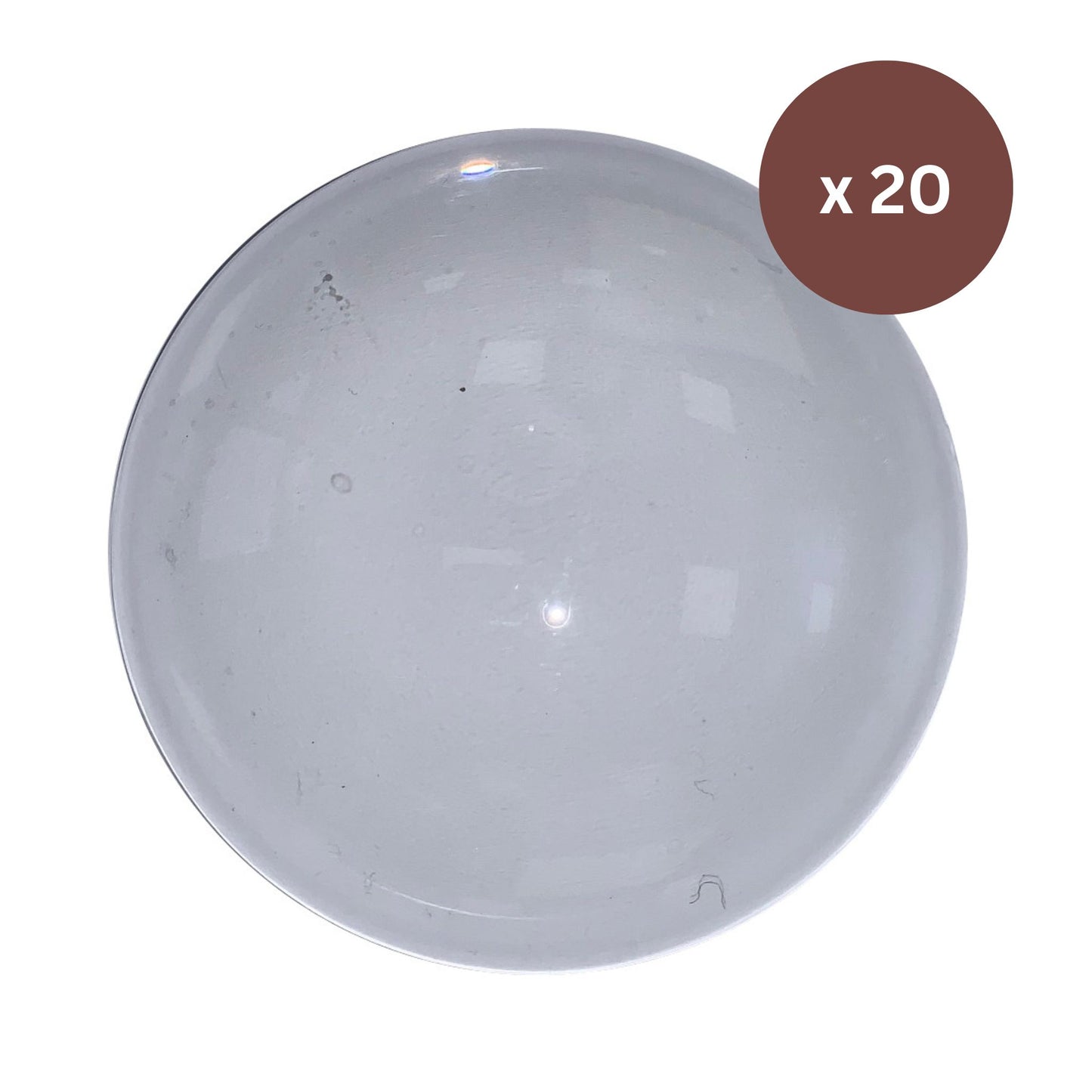 round domed acrylic badge