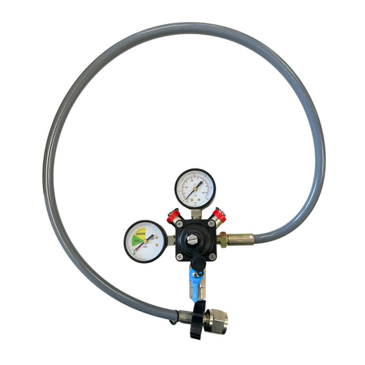 co2 bottle mounted gas regulator for beer dispense