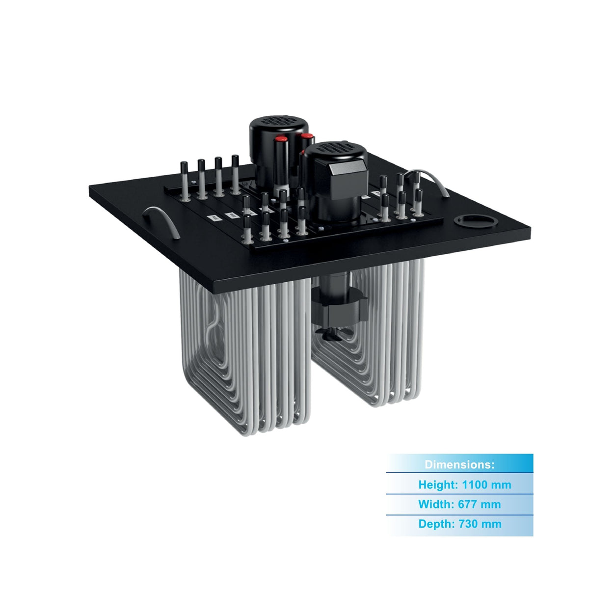 Split remote beer cooler coil pack for multi-product draught beer dispense