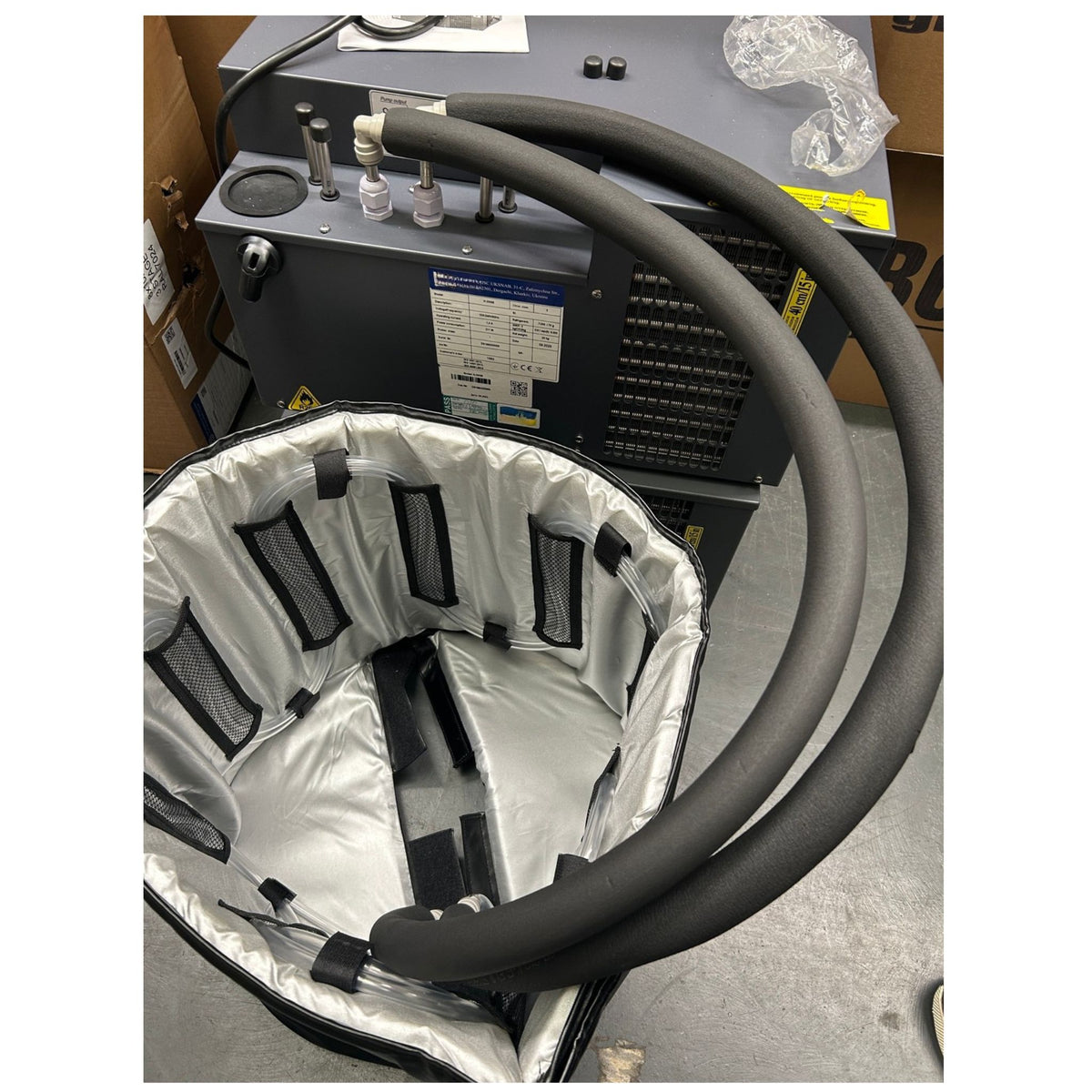 Cooling Jacket Connected to Cooler