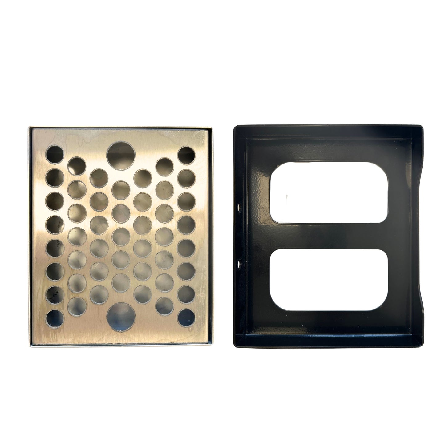 Replacement stainless steel drip tray for beer dispense font