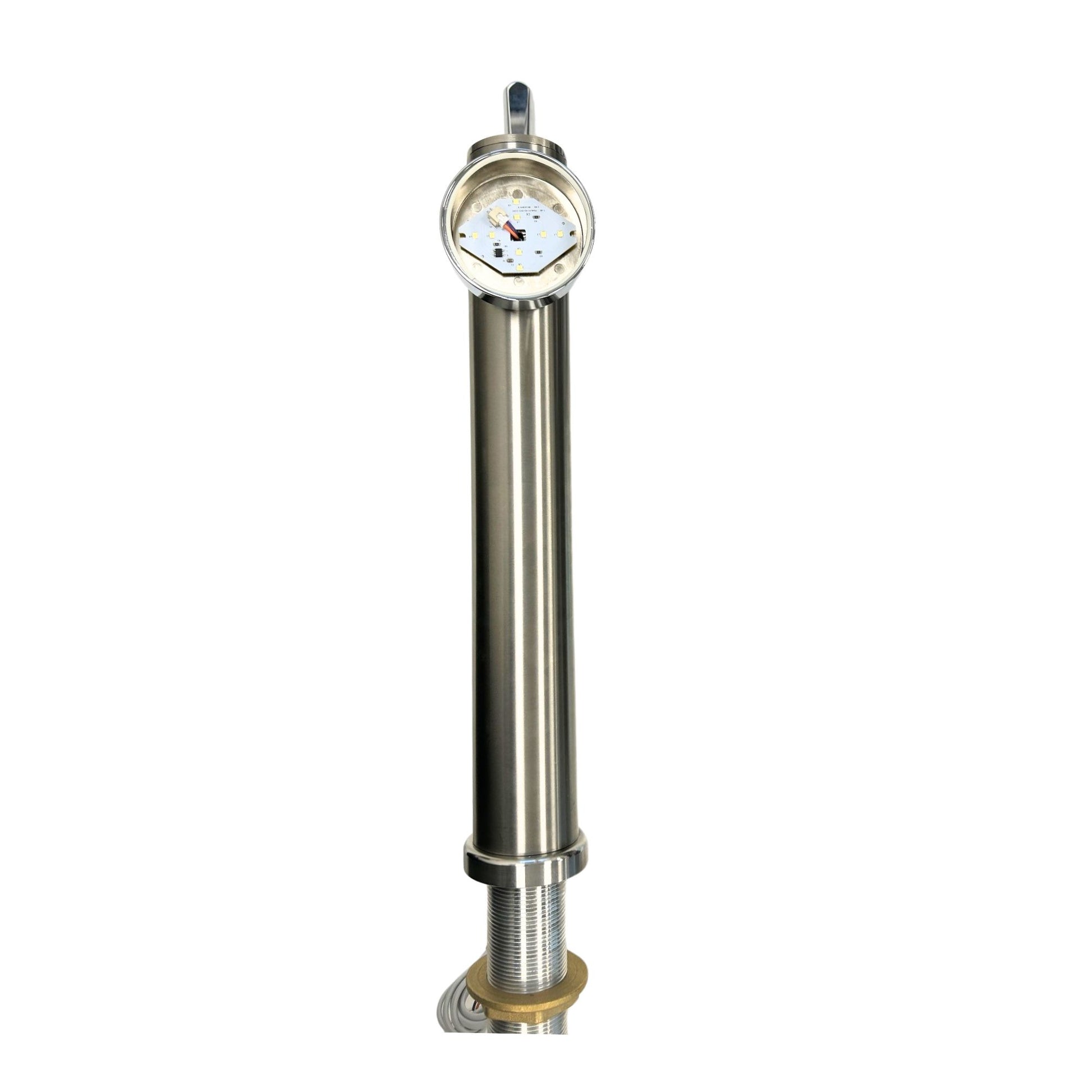single tap beer dispenser unit with a through the bar fitting