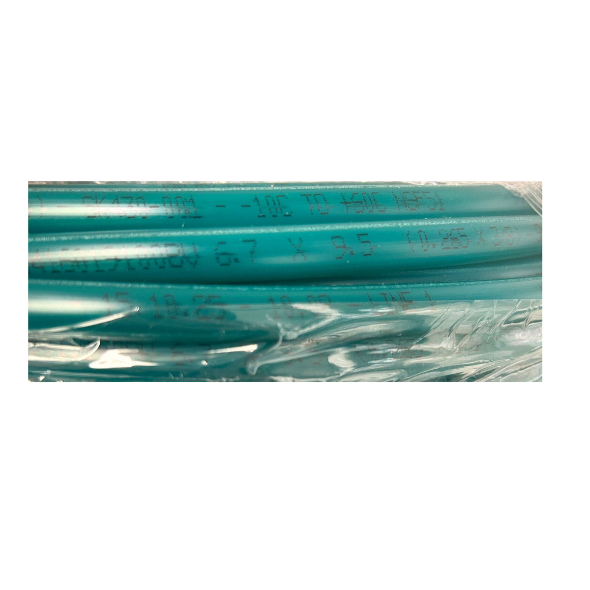 6.7mm x 9.5mm green tubing 