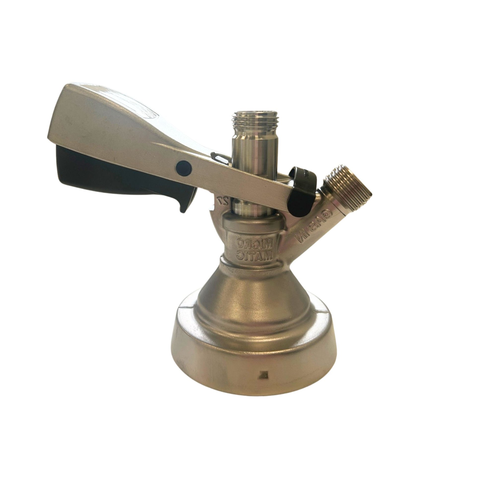 Grundy G Type keg coupler for UK lager kegs with 3/8 inch BSP connection