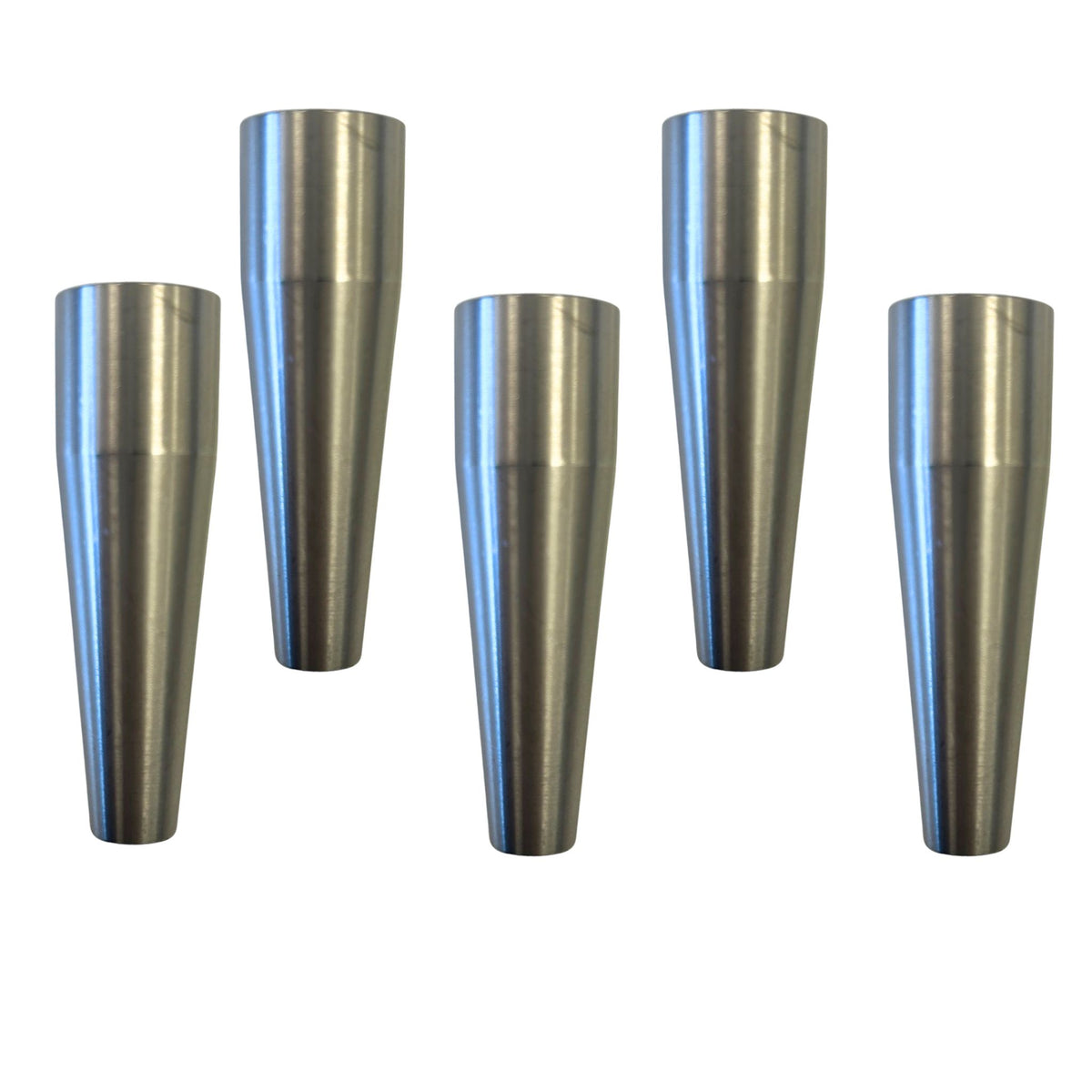 Pack of 5 premium chrome beer replacement nozzles 