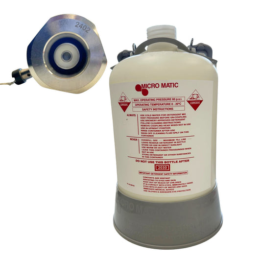 Small keykeg line cleaning bottle