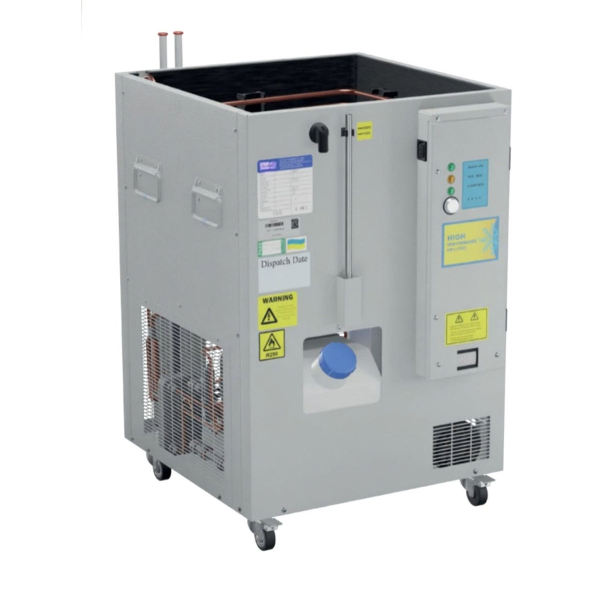 Split remote beer cooler base unit for commercial draught beer system