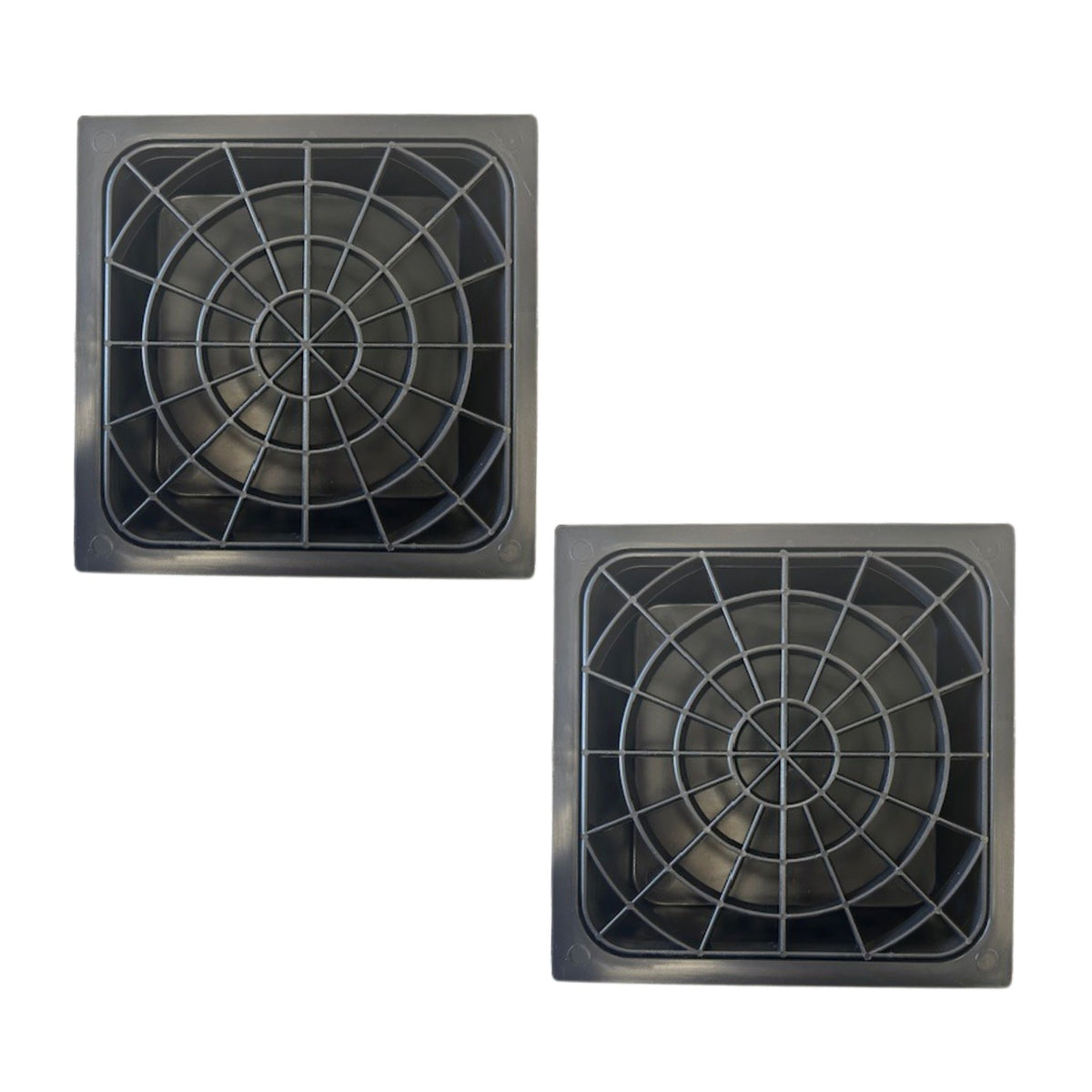 Pack of 2 plastic drip trays