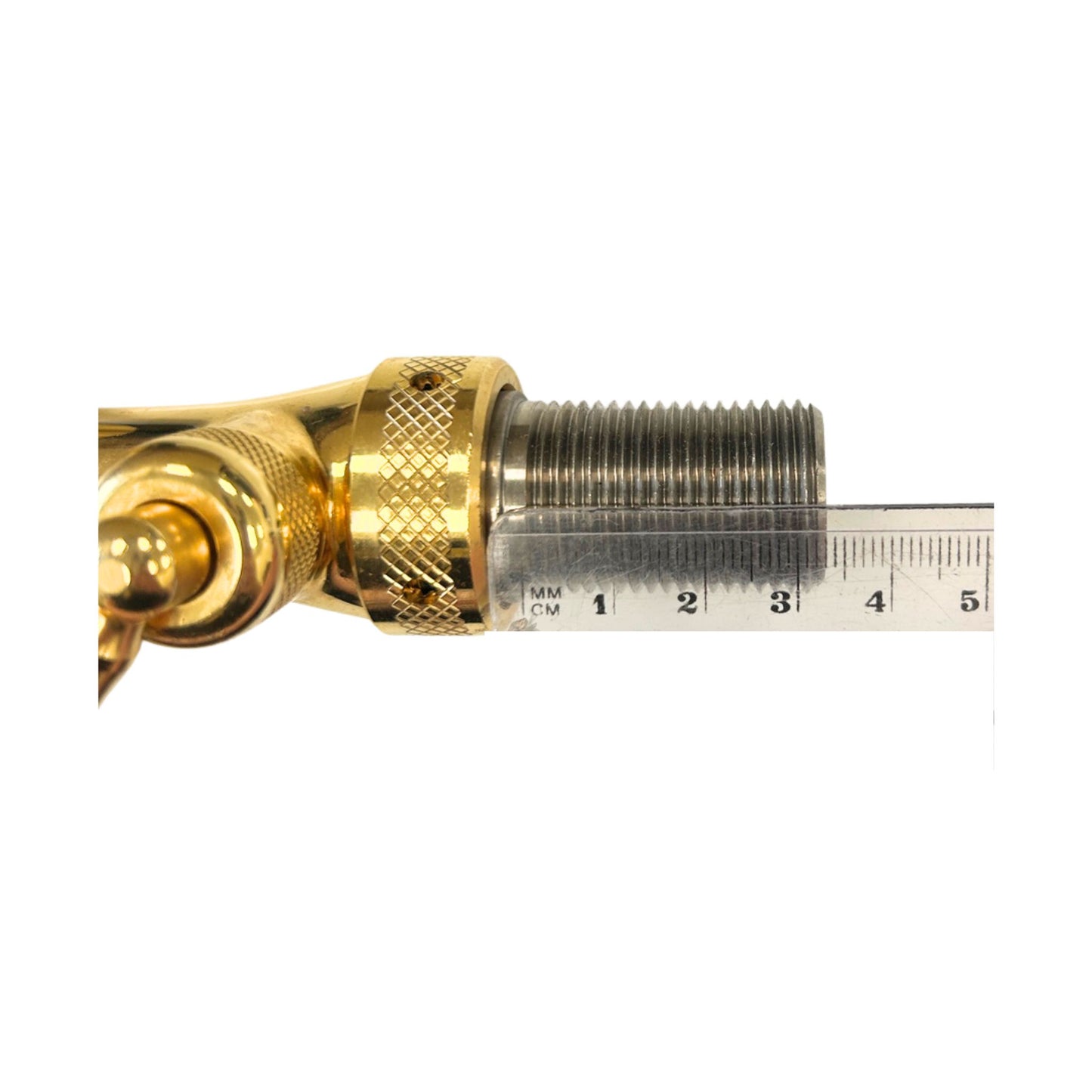 Brass compensator beer tap with flow control and 5/8 inch threaded shank